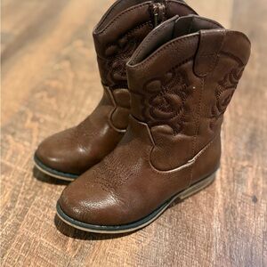 Brown Cat & Jack (9T) Toddler Memphis zipper Western Boots